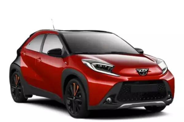 Toyota Aygo X for rent in Italy